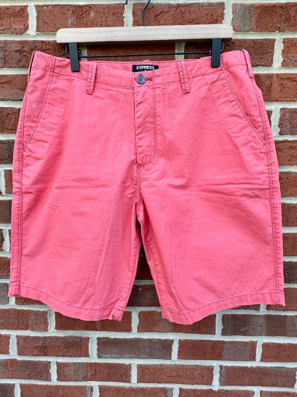 Express Chino Shorts Mens Size 34 Nantucket Red Preppy Old Money